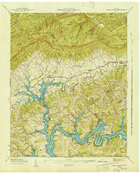Well Spring Tennessee Historical topographic map, 1:24000 scale, 7.5 X 7.5 Minute, Year 1942