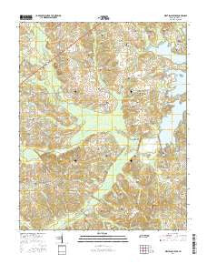 West Sandy Dike Tennessee Current topographic map, 1:24000 scale, 7.5 X 7.5 Minute, Year 2016