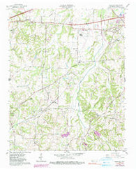 Westover Tennessee Historical topographic map, 1:24000 scale, 7.5 X 7.5 Minute, Year 1959