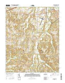 Westover Tennessee Current topographic map, 1:24000 scale, 7.5 X 7.5 Minute, Year 2016