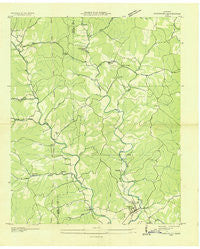 Westpoint Tennessee Historical topographic map, 1:24000 scale, 7.5 X 7.5 Minute, Year 1936