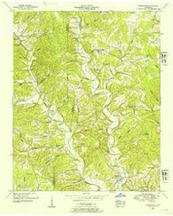 Westpoint Tennessee Historical topographic map, 1:24000 scale, 7.5 X 7.5 Minute, Year 1950
