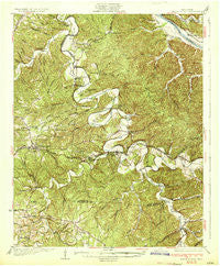 White Bluff Tennessee Historical topographic map, 1:62500 scale, 15 X 15 Minute, Year 1933