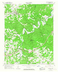 White Bluff Tennessee Historical topographic map, 1:24000 scale, 7.5 X 7.5 Minute, Year 1966