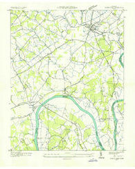 White Pine Tennessee Historical topographic map, 1:24000 scale, 7.5 X 7.5 Minute, Year 1935