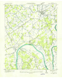 White Pine Tennessee Historical topographic map, 1:24000 scale, 7.5 X 7.5 Minute, Year 1935