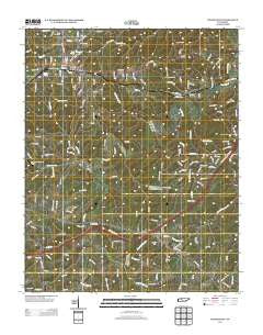 White Bluff Tennessee Historical topographic map, 1:24000 scale, 7.5 X 7.5 Minute, Year 2013