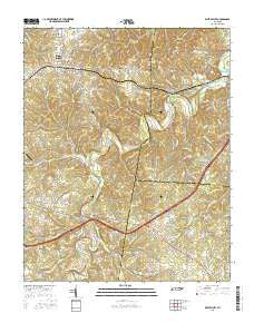 White Bluff Tennessee Current topographic map, 1:24000 scale, 7.5 X 7.5 Minute, Year 2016