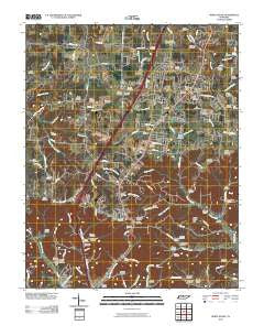 White House Tennessee Historical topographic map, 1:24000 scale, 7.5 X 7.5 Minute, Year 2010