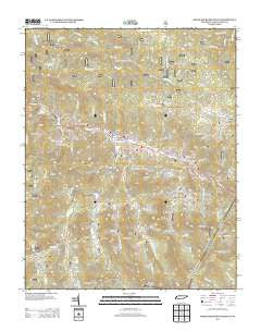 White Rocks Mountain Tennessee Historical topographic map, 1:24000 scale, 7.5 X 7.5 Minute, Year 2013