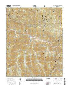 White Rocks Mountain Tennessee Current topographic map, 1:24000 scale, 7.5 X 7.5 Minute, Year 2016