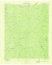 Whiteoak Flats Tennessee Historical topographic map, 1:24000 scale, 7.5 X 7.5 Minute, Year 1933