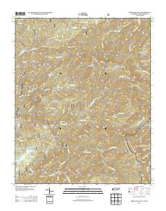 Whiteoak Flats Tennessee Historical topographic map, 1:24000 scale, 7.5 X 7.5 Minute, Year 2013