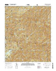 Whiteoak Flats Tennessee Current topographic map, 1:24000 scale, 7.5 X 7.5 Minute, Year 2016