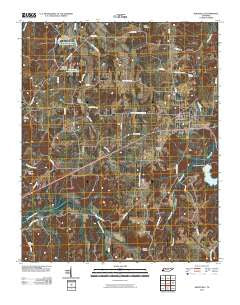 Whiteville Tennessee Historical topographic map, 1:24000 scale, 7.5 X 7.5 Minute, Year 2010