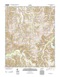 Whiteville Tennessee Historical topographic map, 1:24000 scale, 7.5 X 7.5 Minute, Year 2013