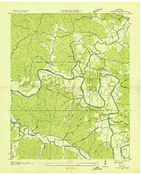 Whitfield Tennessee Historical topographic map, 1:24000 scale, 7.5 X 7.5 Minute, Year 1936