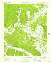 Whitfield Tennessee Historical topographic map, 1:24000 scale, 7.5 X 7.5 Minute, Year 1952