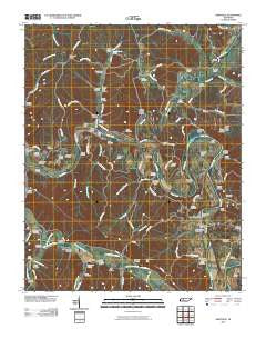 Whitfield Tennessee Historical topographic map, 1:24000 scale, 7.5 X 7.5 Minute, Year 2010