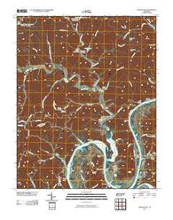 Whitleyville Tennessee Historical topographic map, 1:24000 scale, 7.5 X 7.5 Minute, Year 2010