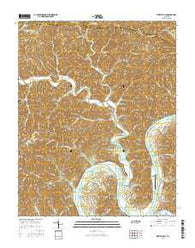 Whitleyville Tennessee Current topographic map, 1:24000 scale, 7.5 X 7.5 Minute, Year 2016