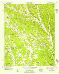 Whitten Tennessee Historical topographic map, 1:24000 scale, 7.5 X 7.5 Minute, Year 1951