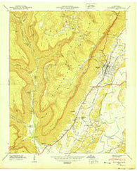 Whitwell Tennessee Historical topographic map, 1:24000 scale, 7.5 X 7.5 Minute, Year 1950