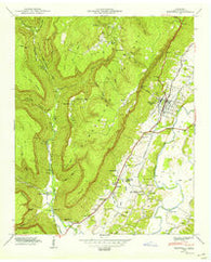Whitwell Tennessee Historical topographic map, 1:24000 scale, 7.5 X 7.5 Minute, Year 1950