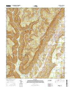 Whitwell Tennessee Current topographic map, 1:24000 scale, 7.5 X 7.5 Minute, Year 2016