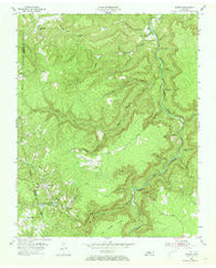 Wilder Tennessee Historical topographic map, 1:24000 scale, 7.5 X 7.5 Minute, Year 1955