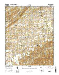 Wildwood Tennessee Current topographic map, 1:24000 scale, 7.5 X 7.5 Minute, Year 2016
