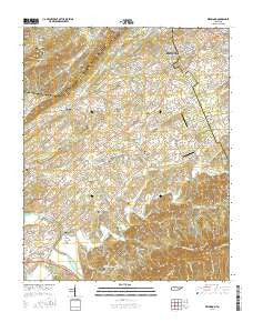 Wildwood Tennessee Current topographic map, 1:24000 scale, 7.5 X 7.5 Minute, Year 2016