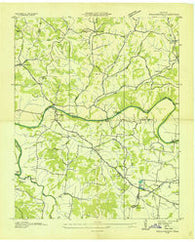 Williamsport Tennessee Historical topographic map, 1:24000 scale, 7.5 X 7.5 Minute, Year 1936