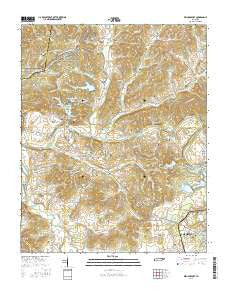 Williamsport Tennessee Current topographic map, 1:24000 scale, 7.5 X 7.5 Minute, Year 2016