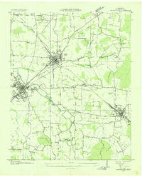 Winchester Tennessee Historical topographic map, 1:24000 scale, 7.5 X 7.5 Minute, Year 1936