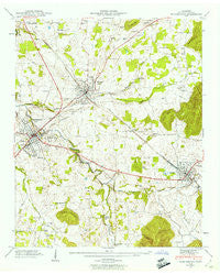 Winchester Tennessee Historical topographic map, 1:24000 scale, 7.5 X 7.5 Minute, Year 1947