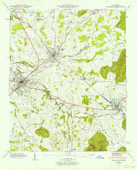Winchester Tennessee Historical topographic map, 1:24000 scale, 7.5 X 7.5 Minute, Year 1947