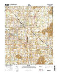 Winchester Tennessee Current topographic map, 1:24000 scale, 7.5 X 7.5 Minute, Year 2016