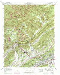Windrock Tennessee Historical topographic map, 1:24000 scale, 7.5 X 7.5 Minute, Year 1968