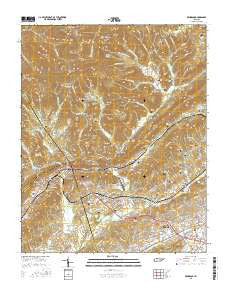 Windrock Tennessee Current topographic map, 1:24000 scale, 7.5 X 7.5 Minute, Year 2016