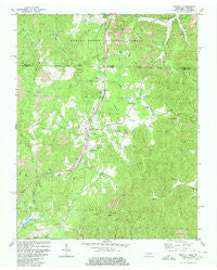 Winfield Tennessee Historical topographic map, 1:24000 scale, 7.5 X 7.5 Minute, Year 1980