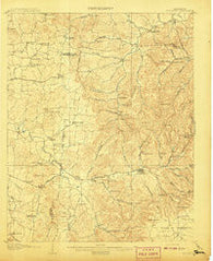 Woodbury Tennessee Historical topographic map, 1:62500 scale, 15 X 15 Minute, Year 1908
