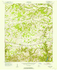 Woodlawn Tennessee Historical topographic map, 1:24000 scale, 7.5 X 7.5 Minute, Year 1951