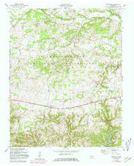 Woodlawn Tennessee Historical topographic map, 1:24000 scale, 7.5 X 7.5 Minute, Year 1957