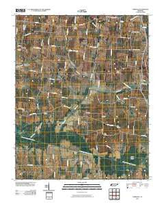 Yorkville Tennessee Historical topographic map, 1:24000 scale, 7.5 X 7.5 Minute, Year 2010