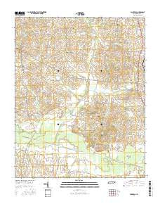 Yorkville Tennessee Current topographic map, 1:24000 scale, 7.5 X 7.5 Minute, Year 2016