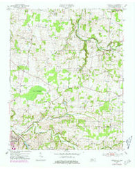 Youngville Tennessee Historical topographic map, 1:24000 scale, 7.5 X 7.5 Minute, Year 1952