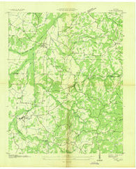 Yuma Tennessee Historical topographic map, 1:24000 scale, 7.5 X 7.5 Minute, Year 1936