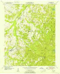 Yuma Tennessee Historical topographic map, 1:24000 scale, 7.5 X 7.5 Minute, Year 1950