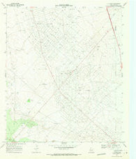7 L Ranch Texas Historical topographic map, 1:24000 scale, 7.5 X 7.5 Minute, Year 1969